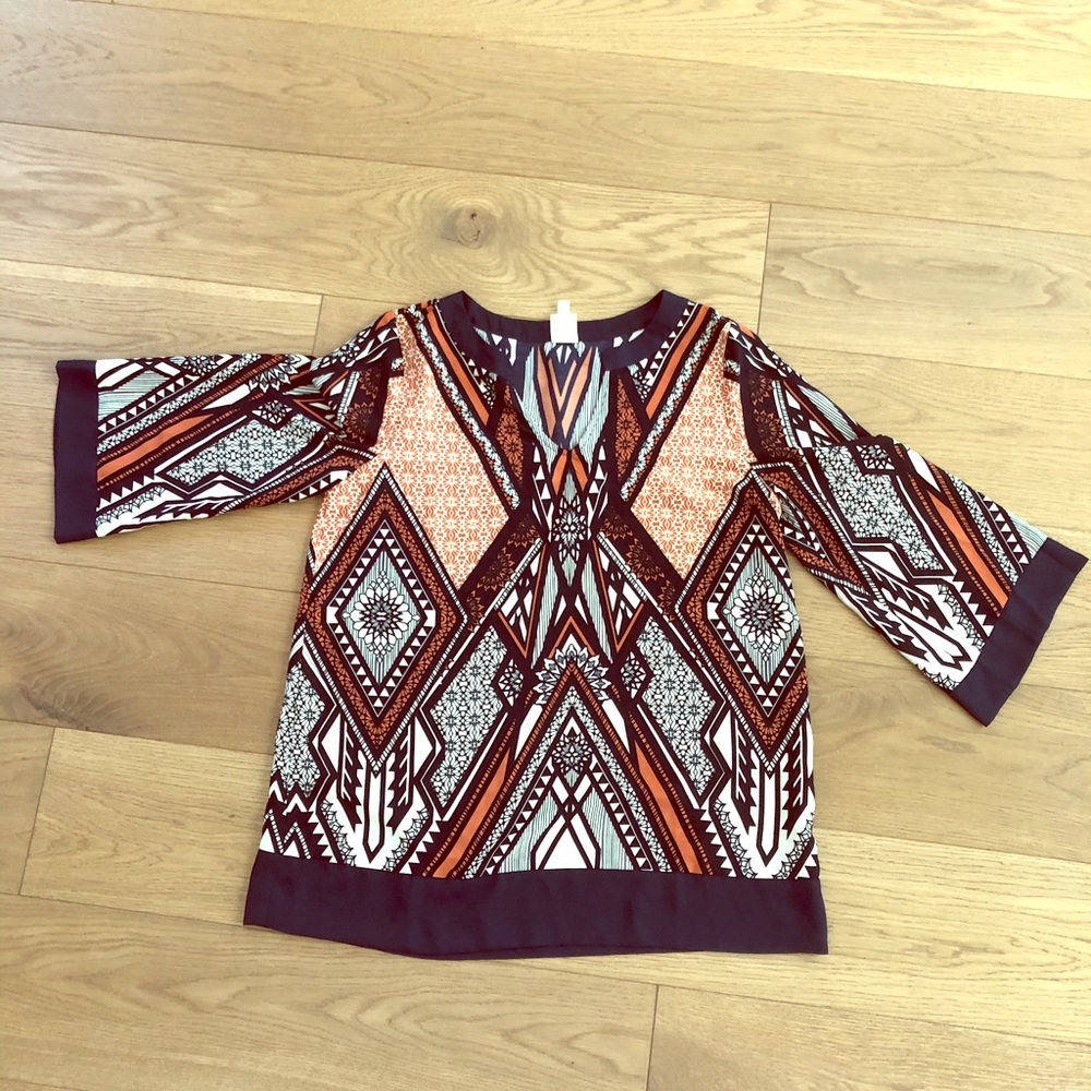 Boho style tunic top